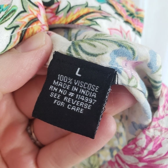 Vintage Tolani Collection Boxy Fit Boho Blouse‎ Size Large - Picture 5 of 11